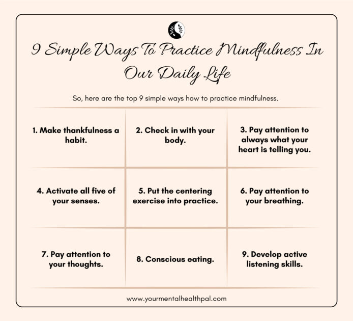 11 Ways How To Practice Mindfulness   9 Ways To Practice Mindfulness 