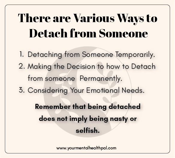 how to detach from someone