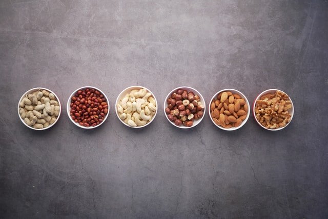 Different types of nuts