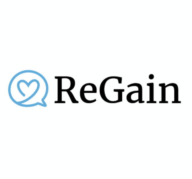 Regain online therapy website logo