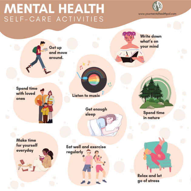 Mental health self care activities