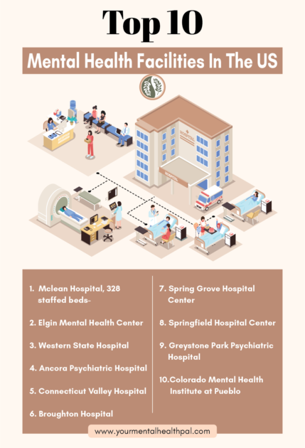 How many mental health facilities are in the U.S