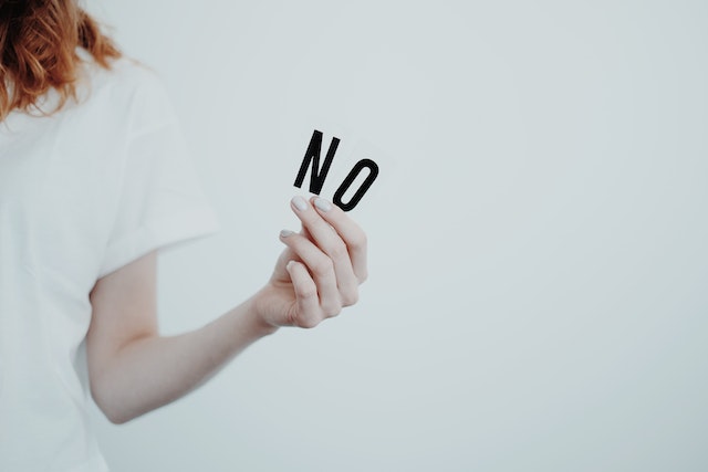 how to say no