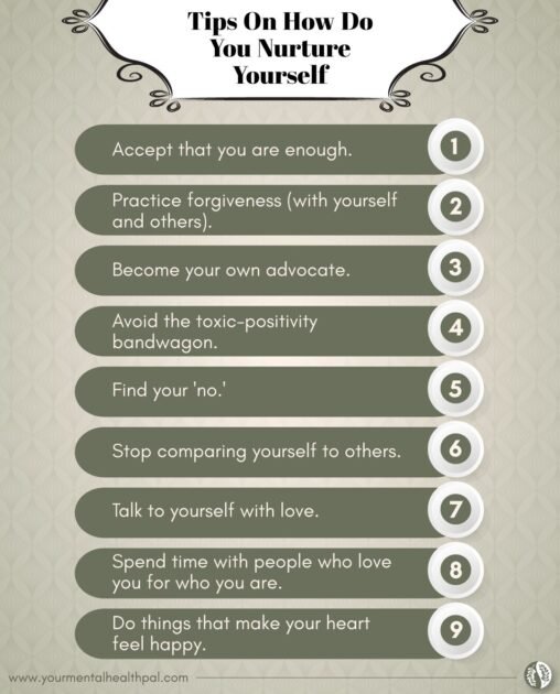 Tips on how to nurture yourself